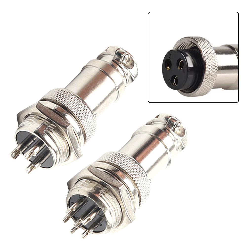 10pcs Aviation Connector For GX16 3/6 Pin Zinc Alloy Aviation Socket Connector For Electrical Connections Power Tools Parts