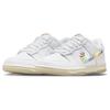Nike Dunk Low GS Rainbow Lace Swoosh Kids Sneakers White Multi-Color-Dark-Pony Light-Silver FN4861-100