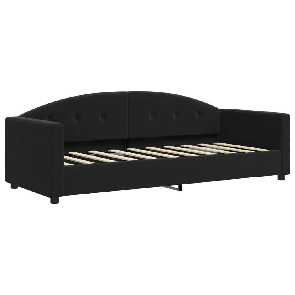 Daybed Black 80x200 cm Velvet