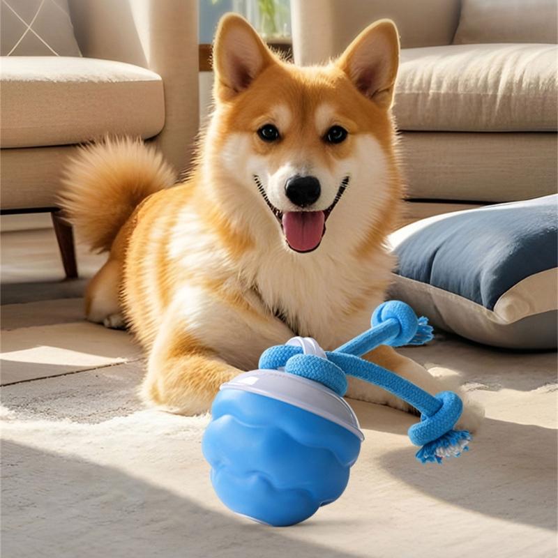 Interaction Motion Activated Dog Toy USB Rechargeable Electric Rolling Ball for Small to Large Breeds Dog Stress Reduce