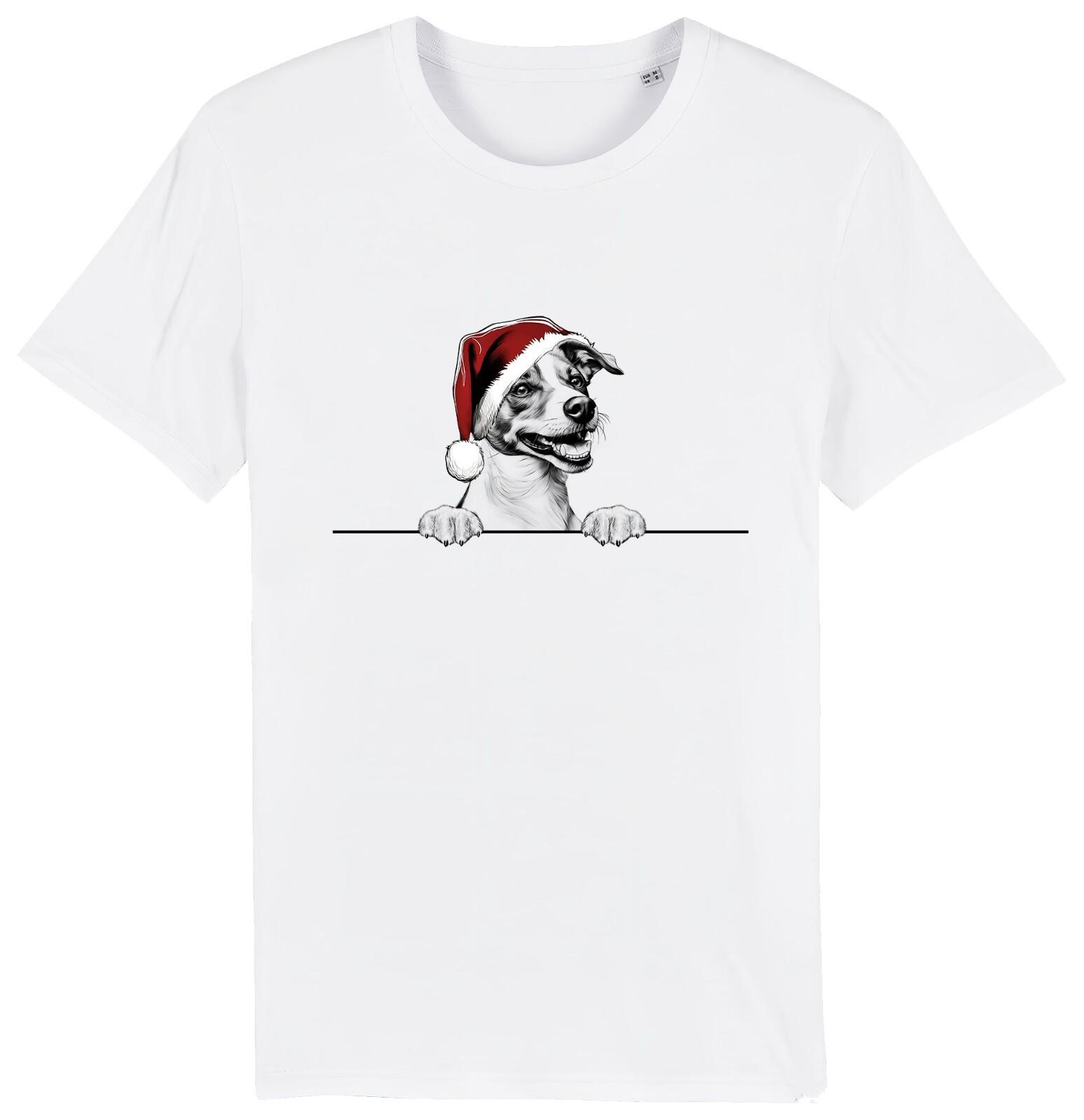 JACK RUSSELL Christmas Dog T-Shirt Mens Womens Tees Top Mens Womens Dogs Gift Stocking Filler S
