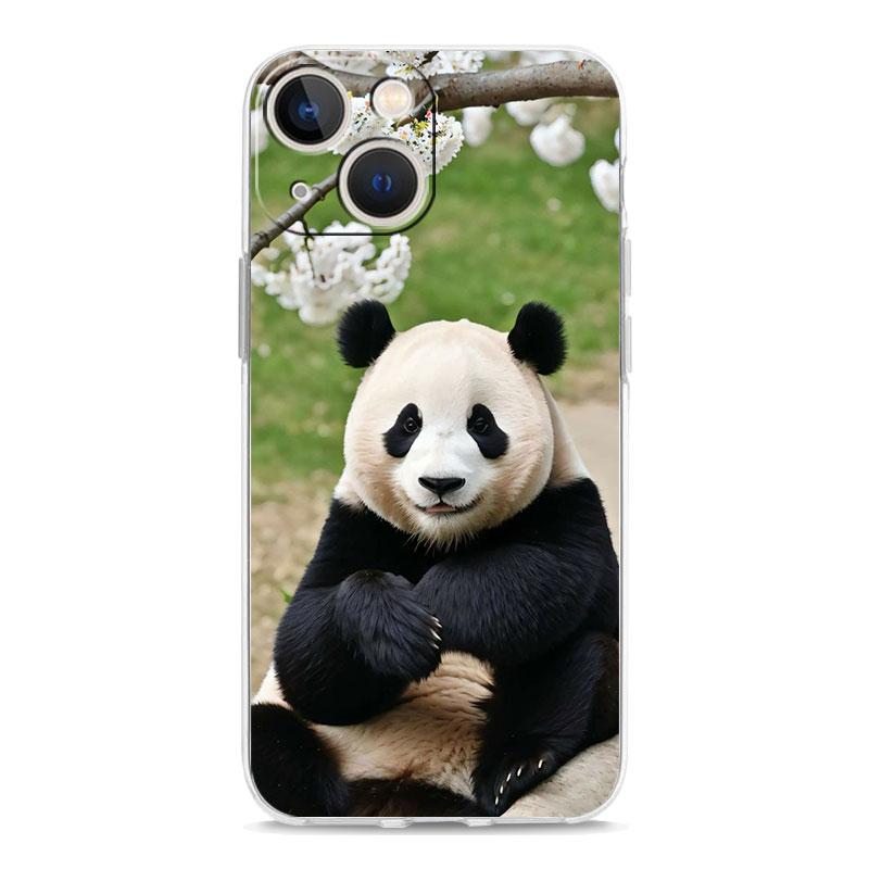 Custodia per Telefono Per iPhone 17 Custodie iPhone Air 16 15 12 13 14 Pro Max 7 8 Plus 16Pro iPhone11 Trasparente Morbida Cover panda