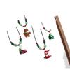Colorful Beaded Gingerbread Man Christmas Necklace - Cute & Sweet Clavicle Chain for Women, Fashionable Sweater Accessory