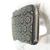 Indenya Inden Coin Purse F Coin Purse 05 Deerskin Black x White Lacquer Tortoiseshell Pattern 1005-11-003