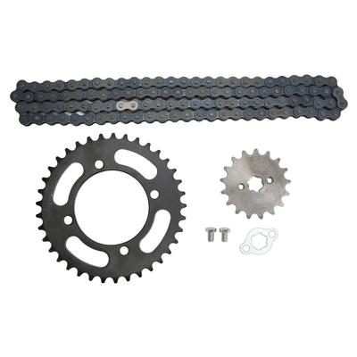420 Kette 155mm 37Z Hinten 420 17Z Vorne Ritzel Universal für 50cc bis 125cc Dirt Mini Bikes ATV Go Kart