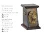 Afghan Hound, Tazi - Urn for Dog Ashes, Elegant Urn with a Statue, Commemorative Urn with a Bust of a Dog by Art-Dog Brand