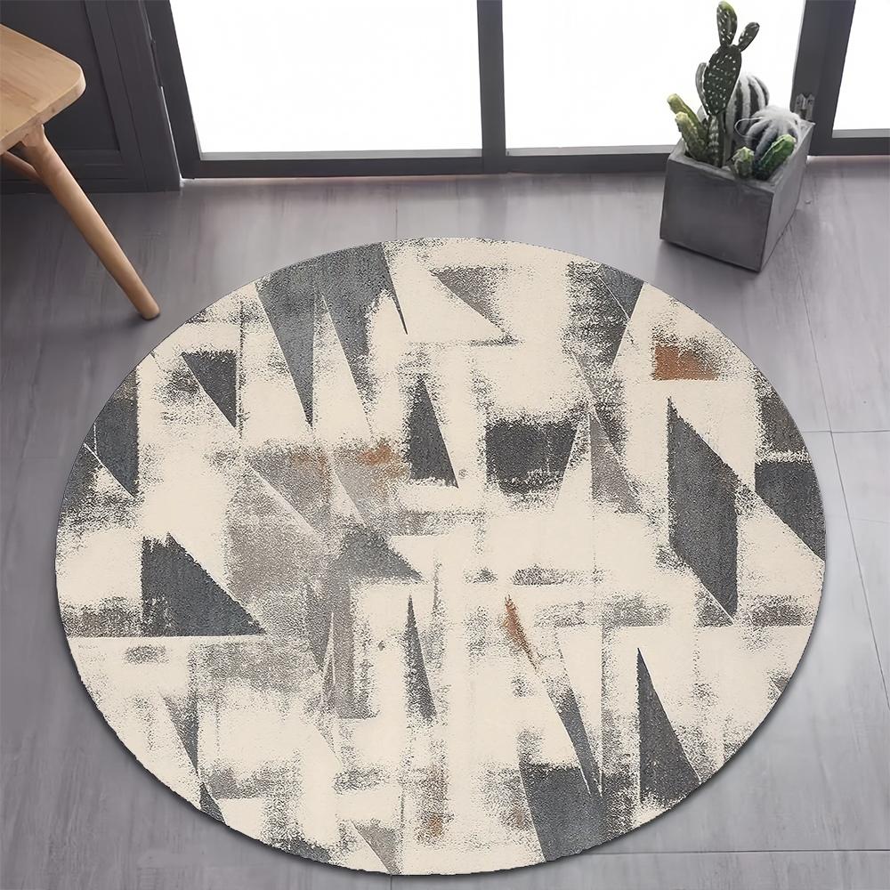 26 Style New Bohemian Abstract Modern Art Geometry Art Round Carpet Rug for Bedroom Living Room Decoration,pet Decor Floor Mat
