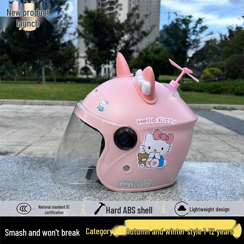 3C-zertifizierter Kinderhelm mit Cartoon-Motiven für alle Jahreszeiten – warm und sicher