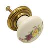 Round Door Knobs Handmade Ceramic Vintage Look Small Furniture Handles For Bedside Tables Bookcase