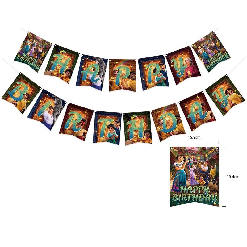 Mirabel Birthday Encanto Party Supplies Set Cake Top Banner Cups Plates Balloons