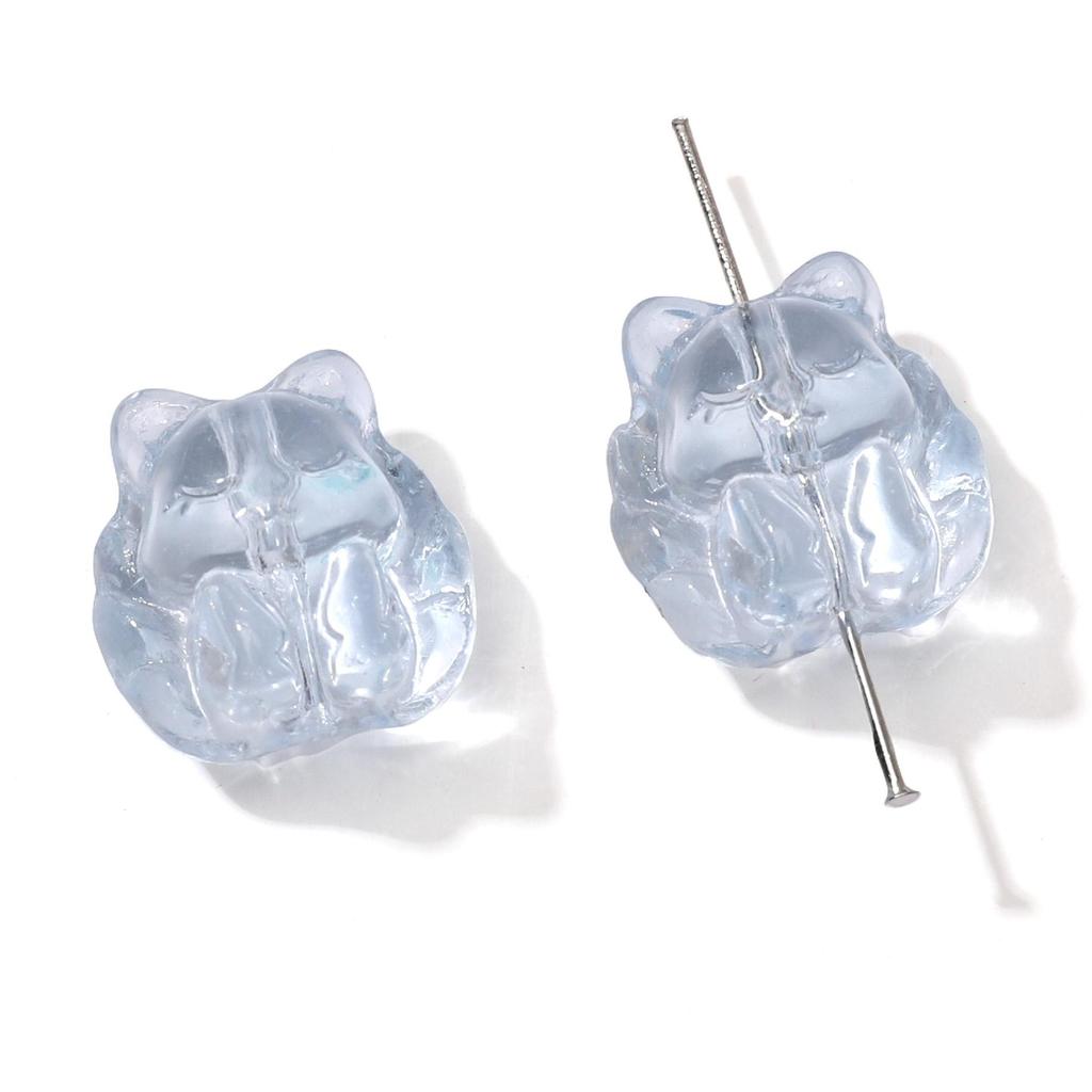 Skleněné volné distanční korálky ve tvaru devítiocasé lišky pro DIY výrobu šperků 5 ks