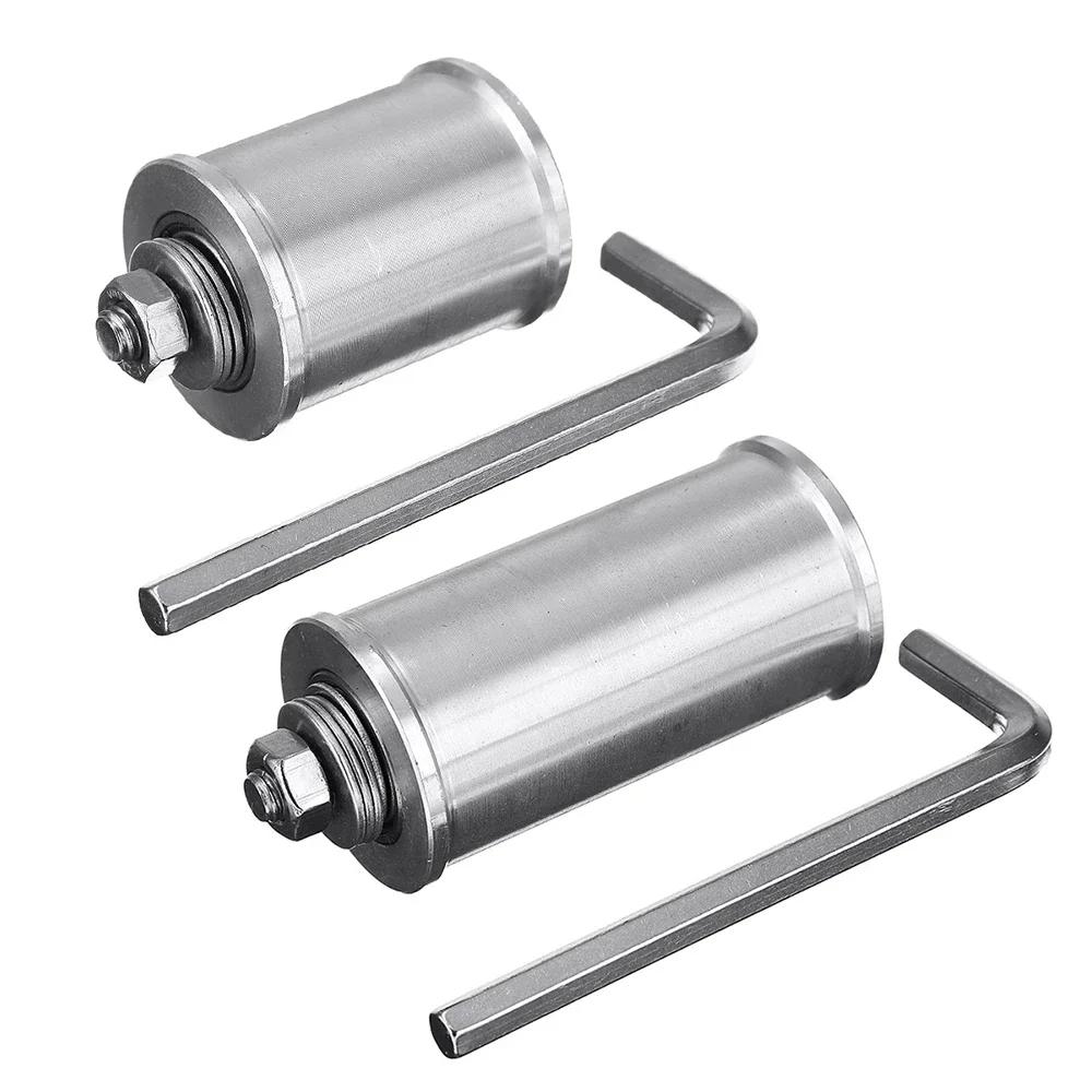 

НОВЫЙ 30/50 мм DIY двухподшипниковый ведущий ролик ленточно-шлифовальный станок конвейер направляющее колесо с 8 мм валом стержень / ключ 1 комплект