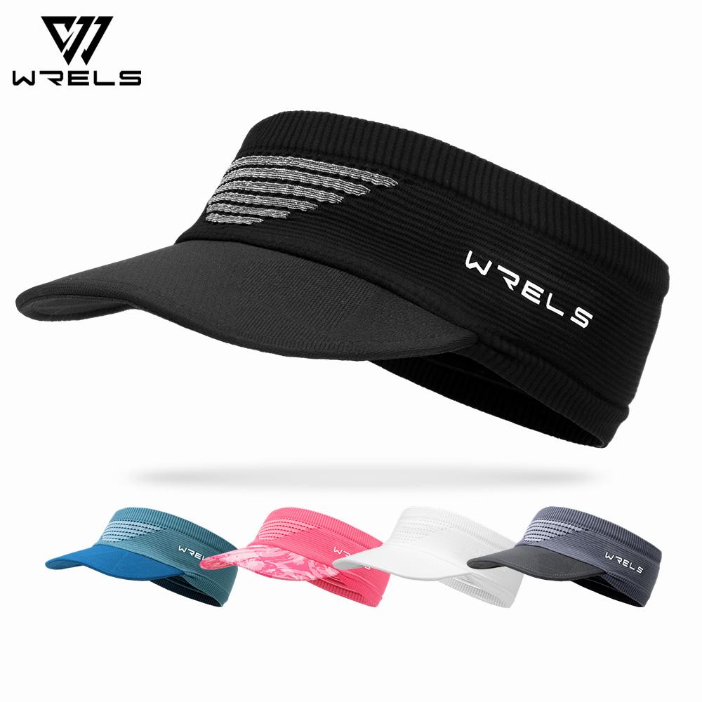 Wrels Anti-Uv Empty Top Hat Breathable Quick-Drying Outdoor Sports Visor Caps Foldable Beach Golf Tennis Bicycle Sunshade Hat
