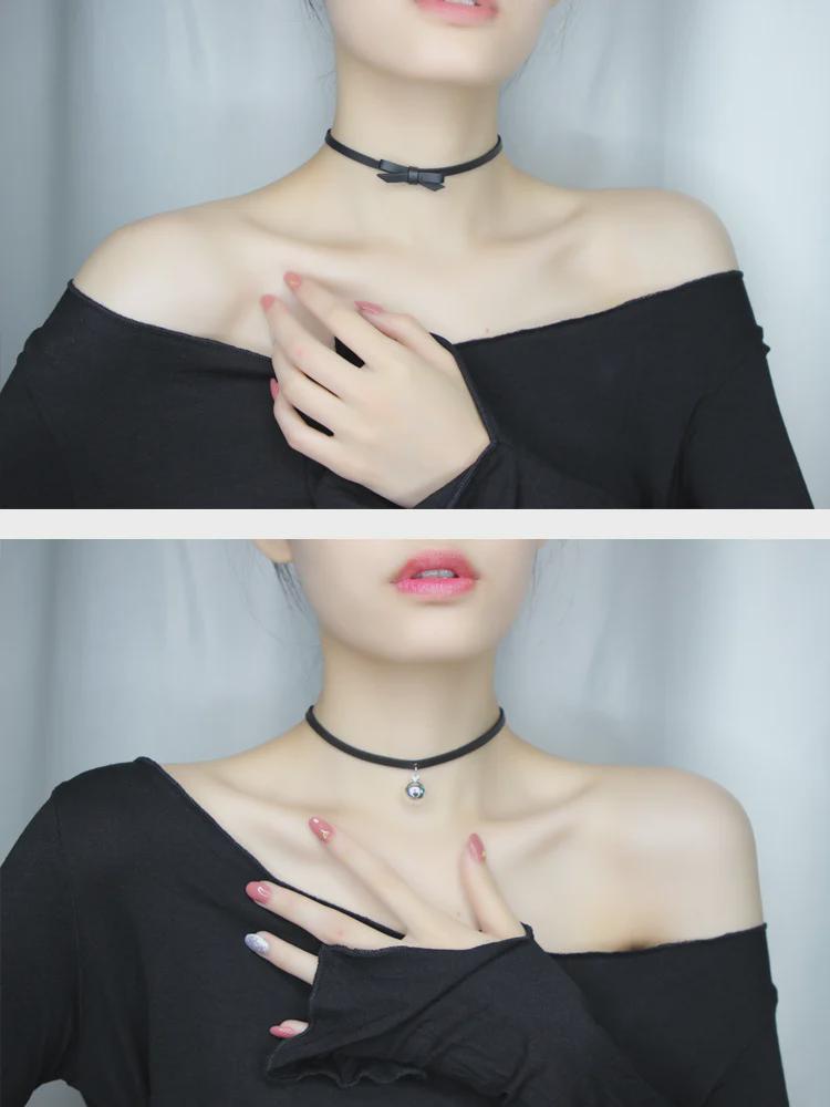 Black Lace Fairy Choker: Japanese & Korean Style Necklace