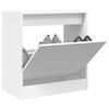 Vidaxl Shoe Cabinet, White, 60X34X63.5 Cm, Wood-Based Material