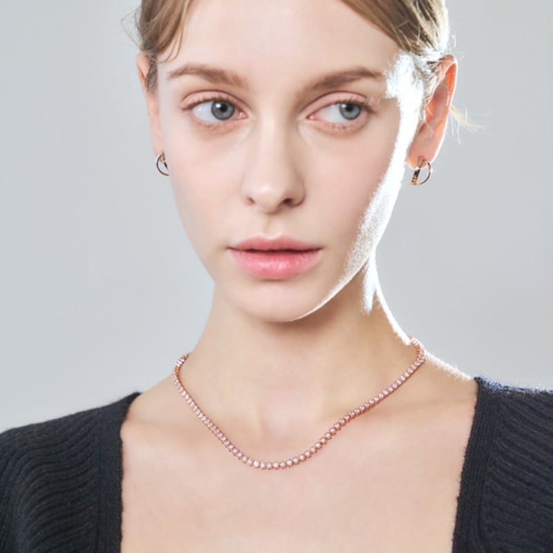 ELLE Jewelry Classic Tennis Necklace ELBRNN175