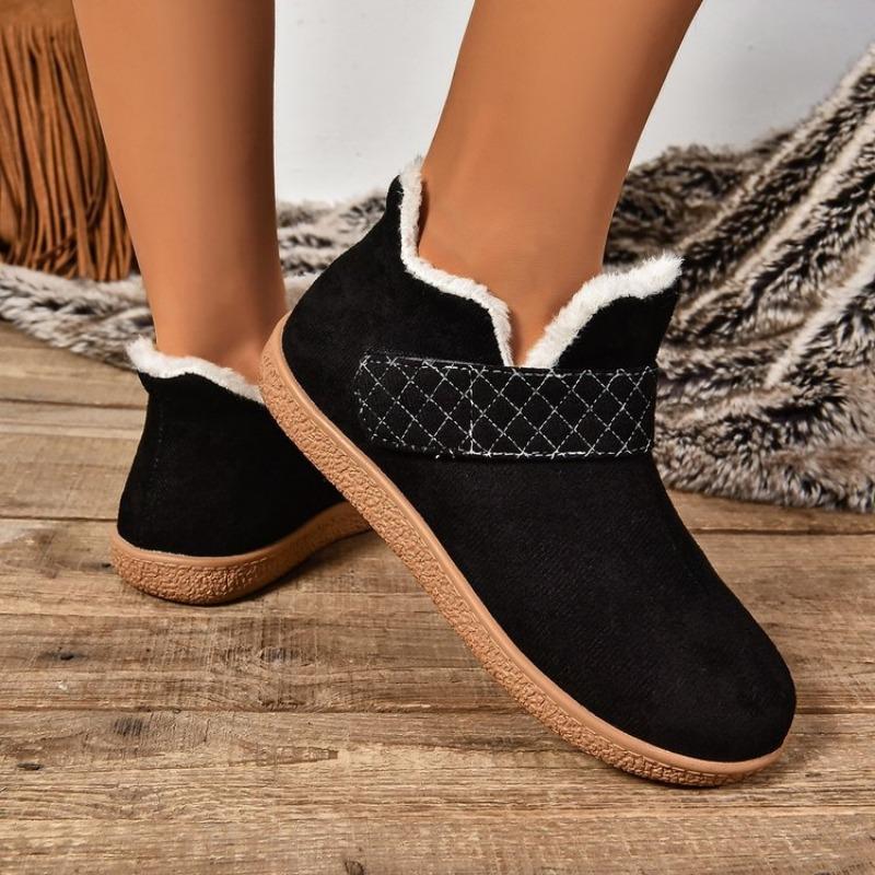 Large Size Snow Boots for Women, New Velvet Thickened Cotton Boots for Autumn and Winter, Cotton Shoes for Women