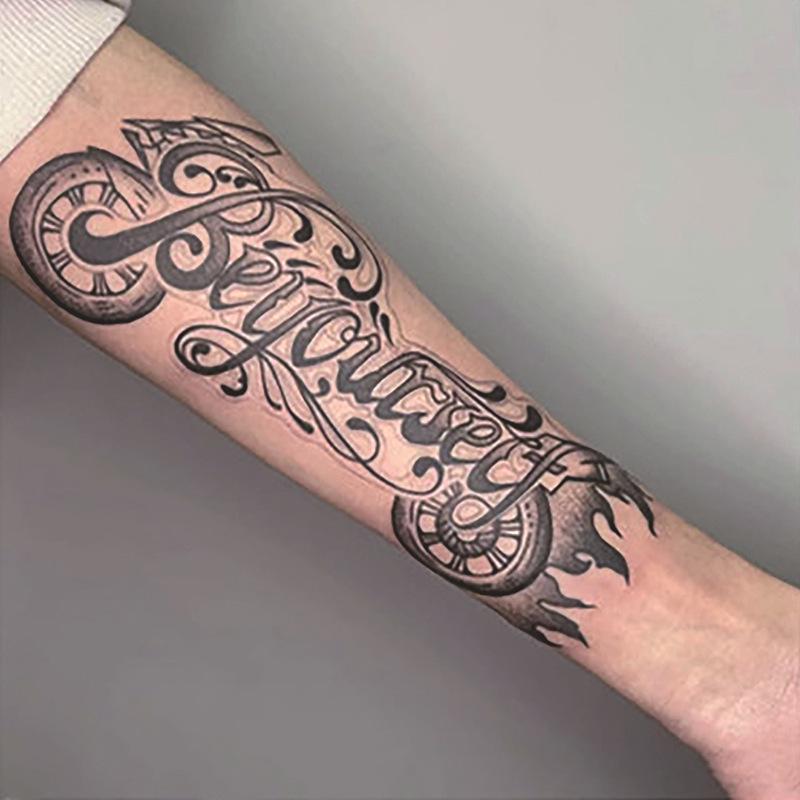 Waterproof Herbal Juice Tattoo Decals - Semi-Permanent, Non-Reflective for Men & Women’s Arms, Chest, Back