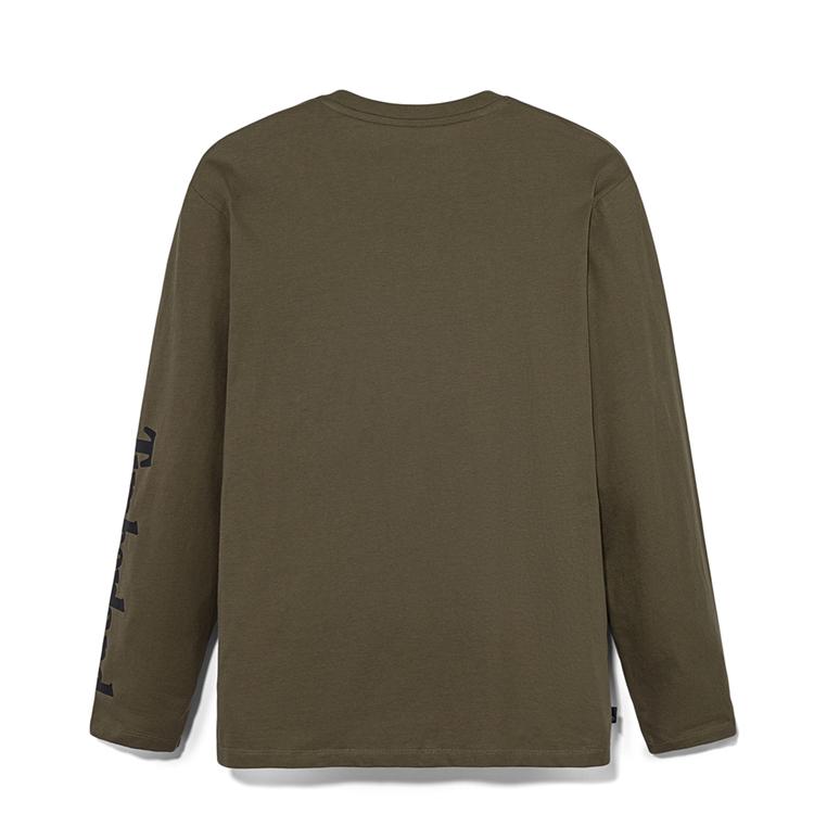 Timberland Long Sleeve Outdoor Casual Breathable T-Shirt Men Tops Army-Green A6B5RA58