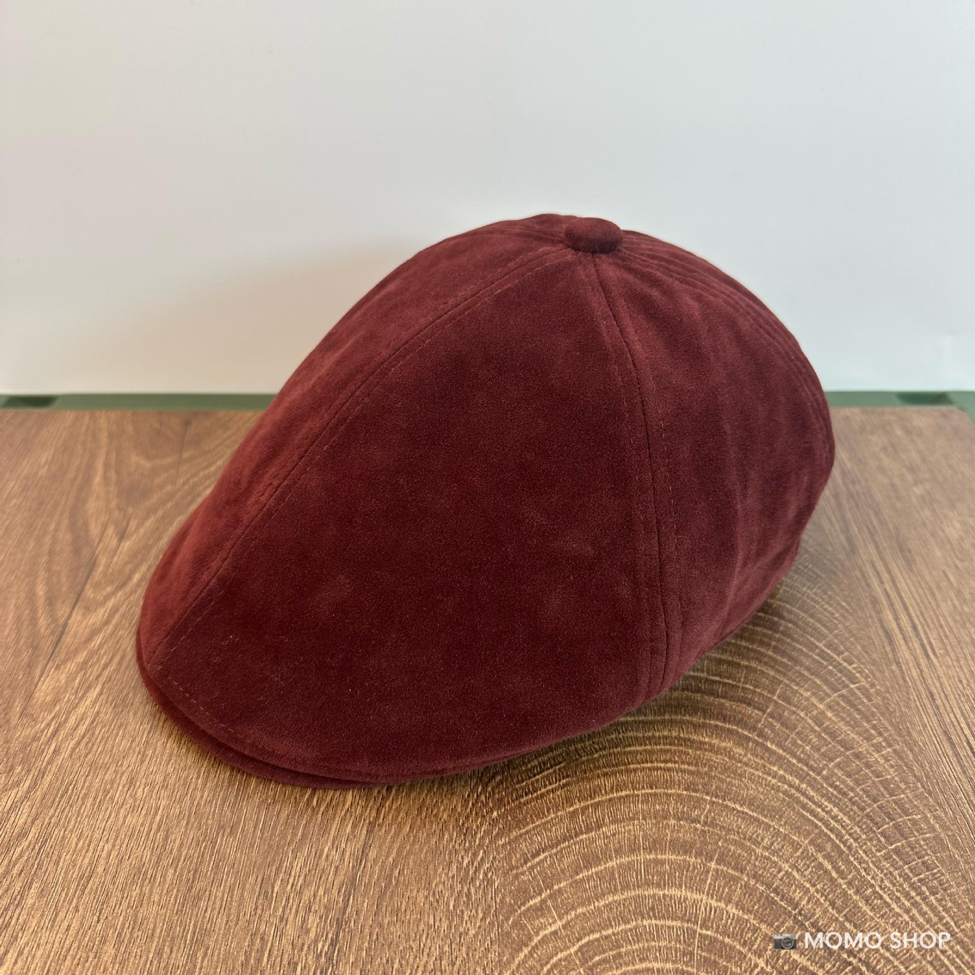 

Korean Version of Forward Hat Suede FallSeason and ColdSeason Warmth and Styleable Retro Versatile Solid Color Street Cap for Men and Women