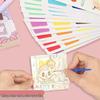 Retractable Watercolor Doodle & Coloring Roll: All-in-One Student Painting Set with Pigments & Cards