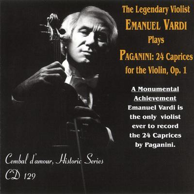 CD NICCOLÒ PAGANINI, EMANUEL VARDI - 24 Caprices, for Violin, Op. 1 CD129 Cembal D'Amour 2007 Japan Classical Used