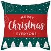 Simple Christmas Christmas Gift Christmas Tree Pattern Print Home Decoration Cushion Cover Living Room Sofa Pillowcase