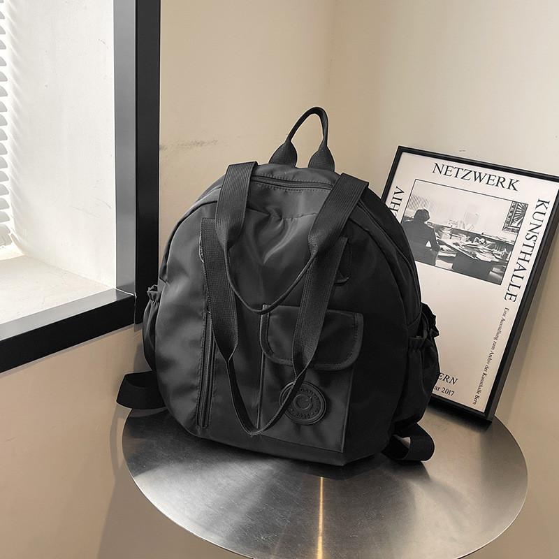 Stylish Large Capacity Nylon Backpack For Travel With Unique Design And Soft Structure
