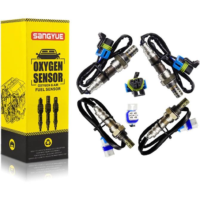 4PCS Oxygen O2 Sensor 1 & 2 for 2010-2015 Chevrolet Camaro 6.2L/7.0L Upstream + Downstream