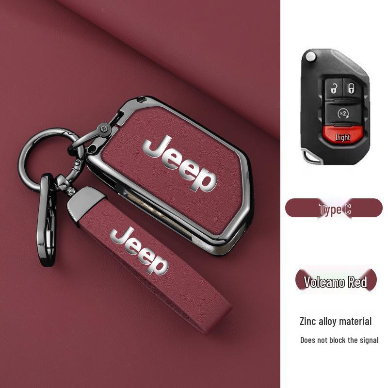 Premium Zinc Alloy Leather Accessory for Jeep Gladiator Wrangler 4XE - Unisex Design