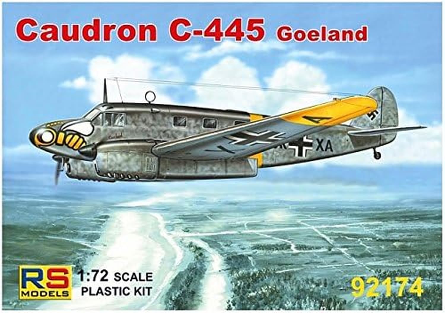 

RS Модель Caudron Goeran Люфтваффе Пластиковая модель 1/72 C-445 92174