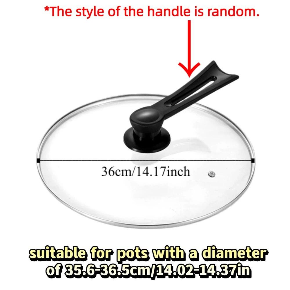 Universal Vertical Pan Lid 14-38cm/6-15in Visible Wok Cover Tempered Glass Pot Lid Dish