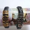 Bracelet Tressé en Cuir Style Punk pour Homme
