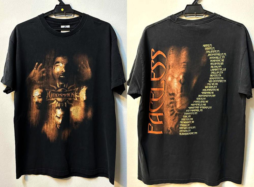 Godsmack Band FACELESS TOUR Tshirt All Size S to 5XL UR608 Unisex T-Shirt M