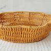Panier à pain en osier synthétique, plateau à fruits tissé à la main, paniers à légumes et fleurs pour cuisine et restaurant
