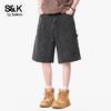 Baleno Men's Washed Denim Capris