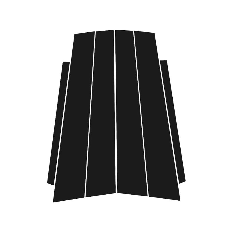 Glossy Black Carbon Fiber Window Door Deal B C Pillar Post Cover Sticker For Honda Accord 9 2013-2017 2014 2015 2016