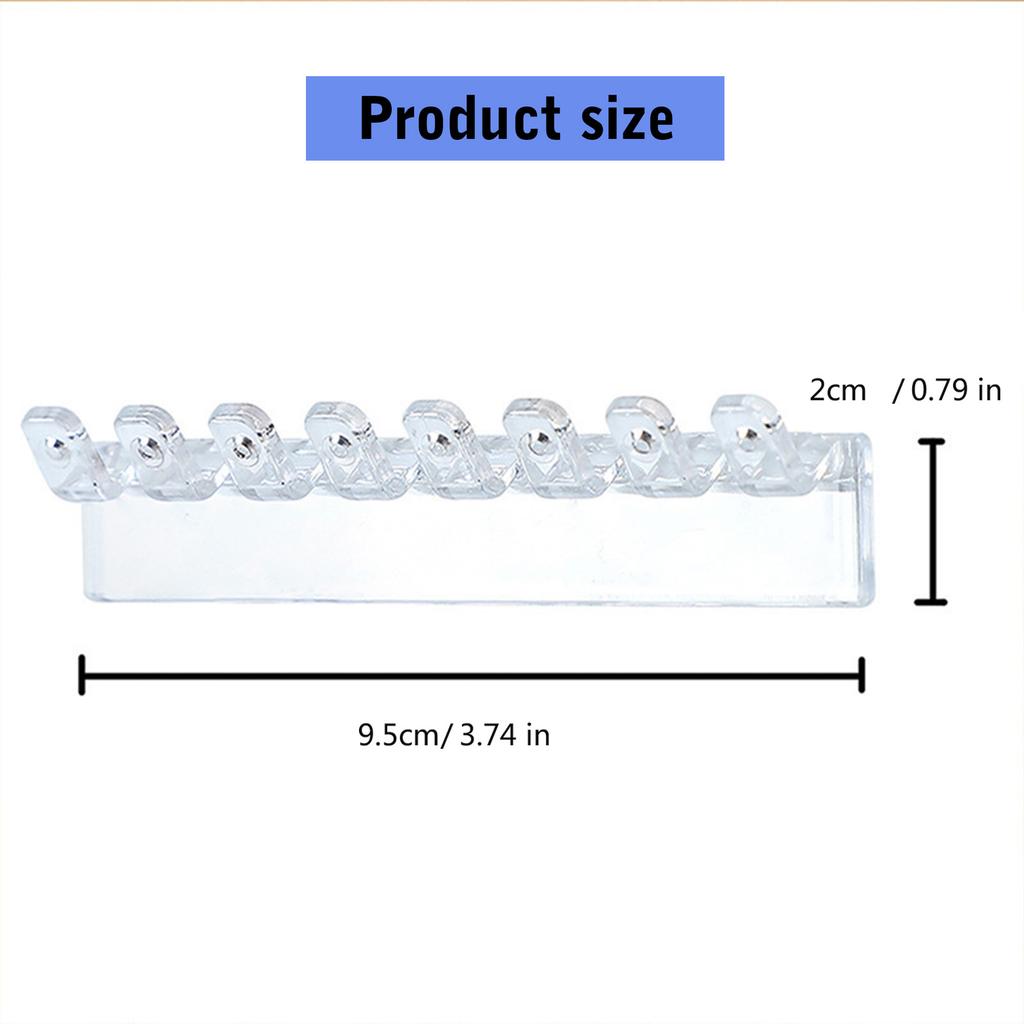 Transparente Halsketten-Organizer zum Aufhängen, Kunststoff-Halter für Halsketten und Ohrringe, Wand-Organizer für Armbänder, Ringe und Ohrringe