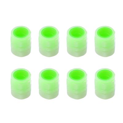 8Pcs Tire Valve Stem Cap Waterproof Dustproof Luminous Wheel Valve Cover for Bike Motorcycle