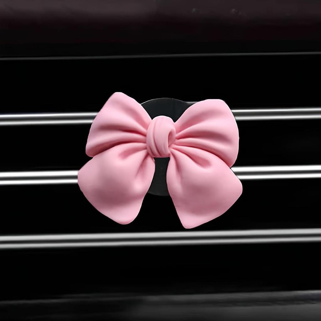 CasaPopz Pink Bow Car Coquette Cute Girly Car Decor Accessories Interior Aesthetic Car Decoration 6 Staff Women Girls