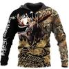 Fashion Deer Hunting Camo Hoodie Cool Slim Jacket Costume Coat 3d Sweatshirts Animal Men Women Casual Christmas Hoodie Tops
