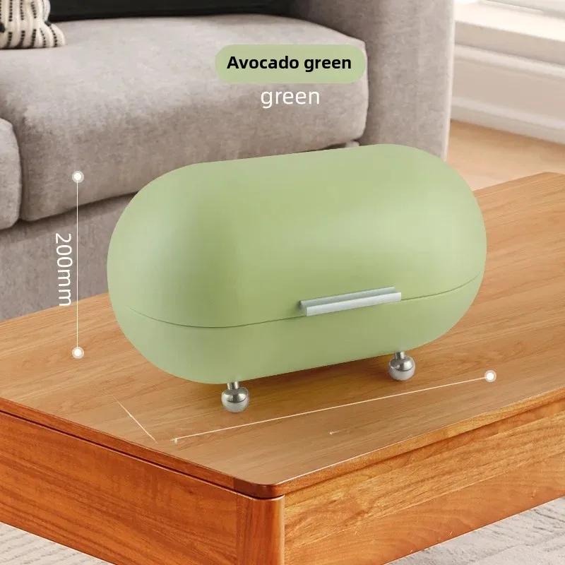 

Vintage American Style Single Layer Desktop Storage Box Home Entrance Bread Box Living Room Snack Inlet Piggy Bank Organizer
