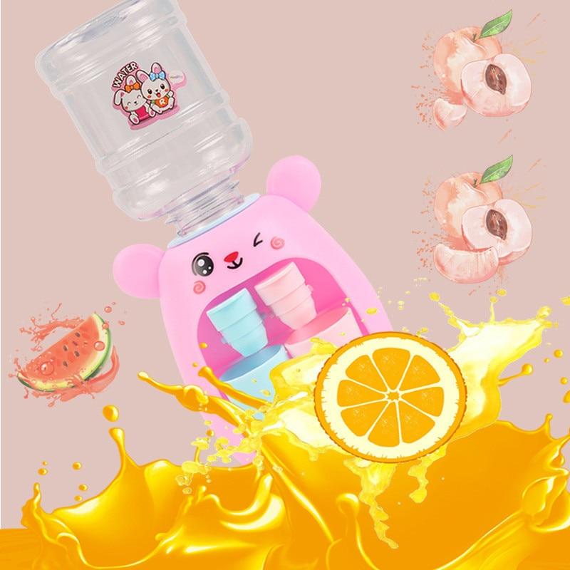 Kids Role Play Kitchen Toy Set 1PC Pretend Play Water Dispenser with Faucet - Mini Dollhouse Pink Learning for Girls