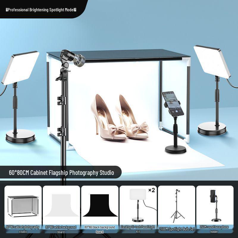 Portable LED Photo Studio Tent with Fill Light for Jewelry
