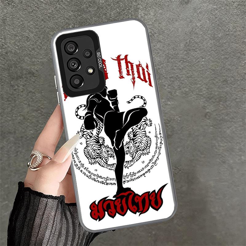 Muay Thai Fight Boxing Soft Phone Case for Samsung A17 A16 A15 A14 A13 A57 A56 A55 A54 A53 A37 A36 A35 A34 A33 A26 A25 A24 A23 A