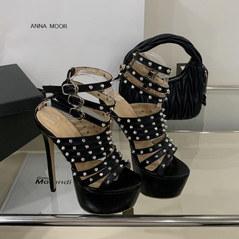 Shoes for Woman Luxury 16cm Super High Heels Fashion Waterproof Willow Nails Model Catwalk Shoe Women Banquet High-heeled Sandal