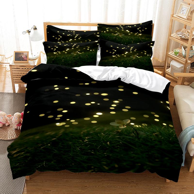 3D Digital Printing Bedding Set Quilt Cover and Pillowcase Single Bed Double Bed Full Size Home Bedroom Bedding King-size Bed