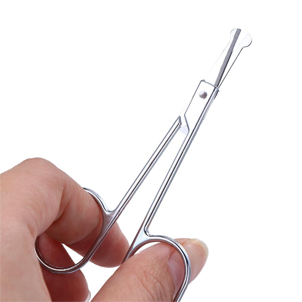 Hot Nail Trimmer Tool Curved Stainless Steel Beauty Tool Ear Facial Trimmers Nose Hair Scissors