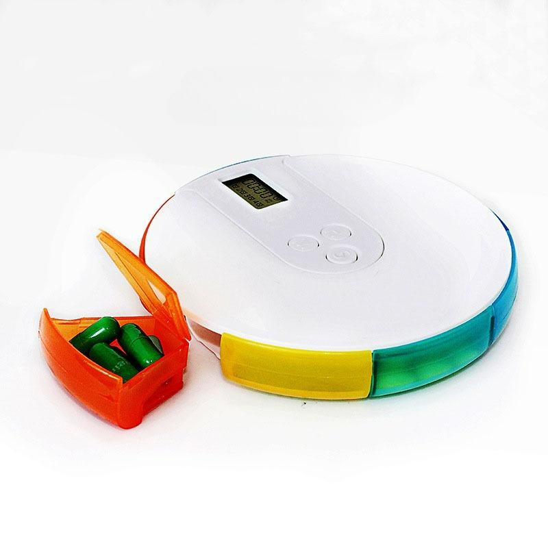 7-Day Electronic Pill Box, Smart Time Reminder, Alarm Clock, Digital Timer, Alarm, Convenient Travel Pill Box Organization