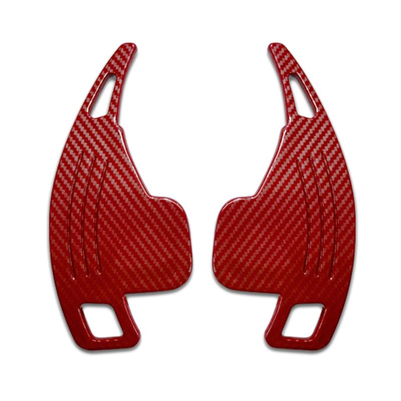 Steering Wheel Paddle Shifter Gear Shift Paddle Extension Accessories For BMW 1 2 3 4 5 6 7 X1 X4 X5 X6 F30 F31 F35 F32 F10 F20 Red Carbon Fiber